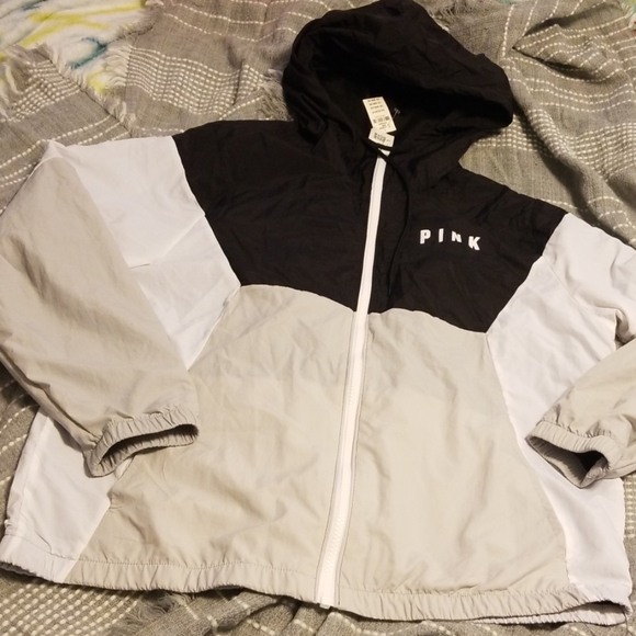 PINK Victoria's Secret Jackets & Blazers - NWT PINK colorblock full zip windbreaker
